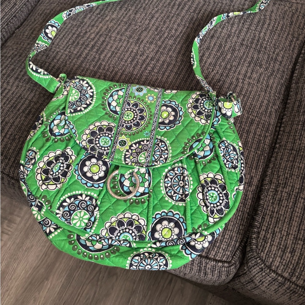 Green Patterned Women's Bag